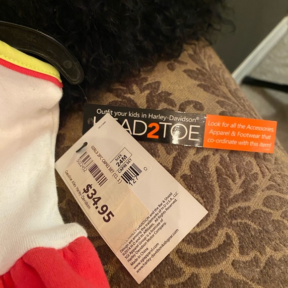 Harley Davidson Floral, Graphic, Two-Piece Set (24 months) - Picture 4 of 5